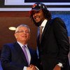 NEW YORK - JUNE 25:  NBA Commissioner David Stern poses for a photograph with the eighth overall draft pick by the New York Knicks,  Jordan Hill during the 2009 NBA Draft at the Wamu Theatre at Madison Square Garden June 25, 2009 in New York City. NOTE TO
