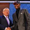 NEW YORK - JUNE 25:  NBA Commissioner David Stern poses for a photograph with the eleventh overall draft pick by the New Jersey Nets,  Terrence Williams during the 2009 NBA Draft at the Wamu Theatre at Madison Square Garden June 25, 2009 in New York City.