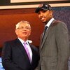 NEW YORK - JUNE 25:  NBA Commissioner David Stern poses for a photograph with the twelfth overall draft pick by the Charlotte Bobcats, Gerald Henderson during the 2009 NBA Draft at the Wamu Theatre at Madison Square Garden June 25, 2009 in New York City. 