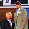 NEW YORK - JUNE 25:  NBA Commissioner David Stern poses for a photograph with the fifteenth overall draft pick by the Detroit Pistons,  Austin Daye during the 2009 NBA Draft at the Wamu Theatre at Madison Square Garden June 25, 2009 in New York City. NOTE
