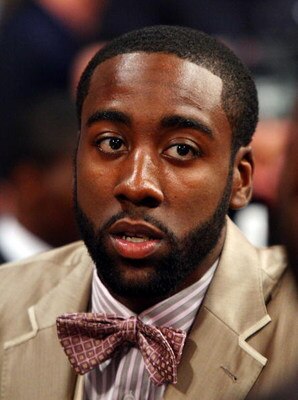 NEW YORK - JUNE 25:  James Harden looks on prior to the 2009 NBA Draft at the Wamu Theatre at Madison Square Garden June 25, 2009 in New York City. NOTE TO USER: User expressly acknowledges and agrees that, by downloading and/or using this Photograph, Use