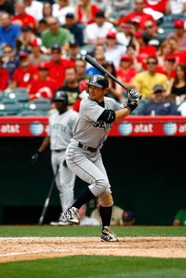ANAHEIM, CA - MAY 31:  Ichiro Suzuki #51 of the Seattle Mariners plays against the Los Angeles Angels of Anaheim at Angel Stadium on May 31, 2009 in Anaheim, California. The Angels defeated the Mariners 9-8.  (Photo by Jeff Gross/Getty Images)