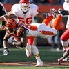 CINCINNATI - DECEMBER 28: Cedric Benson #32 of the Cincinnati Bengals runs with the ball during the NFL game against the Kansas City Chiefs on December 28, 2008 at Paul Brown Stadium in Cincinnati, Ohio. (Photo by Andy Lyons/Getty Images)