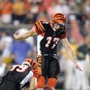 CINCINNATI - AUGUST 28: Shayne Graham #17 of the Cincinnati Bengals kicks during the pre-season game with the Green Bay Packers at Paul Brown Stadium on August 28, 2006 in Cincinnati, Ohio. The Bengals won 48-17. (Photo by Andy Lyons/Getty Images)