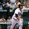 ST. PETERSBURG, FL - APRIL 15: Infielder Carlos Pena #23 of the Tampa Bay Rays homers against the New York Yankees at Tropicana Field on April 15, 2009 in St. Petersburg, Florida.  (Photo by Al Messerschmidt/Getty Images)