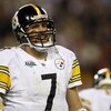 TAMPA, FL - FEBRUARY 01:  Quarterback Ben Roethlisberger #7 of the Pittsburgh Steelers looks on against the Arizona Cardinals during Super Bowl XLIII on February 1, 2009 at Raymond James Stadium in Tampa, Florida.  (Photo by Jamie Squire/Getty Images)