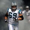 CHARLOTTE, NC - SEPTEMBER 28:  Offensive left tackle Jordan Gross #69 of the Carolina Panthers runs out of the tunnel during introductions before the game against the Atlanta Falcons at Bank of America Stadium on September 28, 2008 in Charlotte, North Car