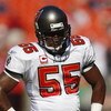 KANSAS CITY, MO - NOVEMBER 02:  Derrick Brooks #55 of the Tampa Bay Buccaneers looks on against the Kansas City Chiefs during their NFL game on November 2, 2008 at Arrowhead Stadium in Kansas City, Missouri.  The Buccaneers won 30 to 27 in overtime. (Phot