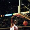 19 May 1998: Michael Jordan #23 of the Chicago Bulls dunks the ball during a Eastern Conference Finals game against the Indiana Pacers at the United Center in Chicago, Illinois. The Bulls defeated the Pacers 104- 98.