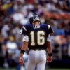 25 Oct 1998: Quarterback  Ryan Leaf  #16 of the San Diego Chargers walks on the field during a game against the Seattle Seahawks at Qualcomm Stadium in San Diego, California. The Seahawks defeated the Chargers 27-20. Mandatory Credit: Todd Warshaw  /Allsp