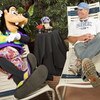LAKE BUENA VISTA, FL - FEBRUARY 28:  In this handout photo provided by Disney , Brett Favre, who recently announced his retirement, lounges with Goofy on February 28, 2009 at Walt Disney World Resort in Lake Buena Vista, Florida. Favre, who holds multiple