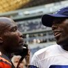 IRVING, TX - OCTOBER 05:  Wide receiver Chad Johnson #85 of the Cincinnati Bengals talks with Terrell Owens #81 of the Dallas Cowboys at Texas Stadium on October 5, 2008 in Irving, Texas. The Cowboys defeated the Bengals 31-24.  (Photo by Ronald Martinez/