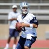 CARROLLTON, TX - JUNE 16:  Quarterback Tony Romo #9 of the Dallas Cowboys during mini camp at Standridge Stadium on June 16, 2009 in Carrollton, Texas.  (Photo by Ronald Martinez/Getty Images)