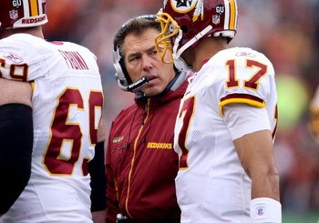 CINCINNATI - DECEMBER 14: Jim Zorn, the Head Coach of the Washington Redskins, is pictured the NFL game against the Cincinnati Bengals on December 14, 2008 at Paul Brown Stadium in Cincinnati, Ohio.  (Photo by Andy Lyons/Getty Images)