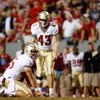 RALEIGH, NC - OCTOBER 16:  Graham Gano #43 of the Florida State Seminoles lines up to kick during the game against the North Carolina State Wolfpack at Carter-Finley Stadium on October 16, 2008 in Raleigh, North Carolina.  (Photo by Kevin C. Cox/Getty Ima