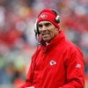 KANSAS CITY, MO - DECEMBER 14:  Head Coach Herm Edwards of the Kansas City Chiefs challenges a call against the San Diego Chargers during the first half on December 14, 2008 at Arrowhead Stadium in Kansas City, Missouri.  (Photo by Harry How/Getty Images)
