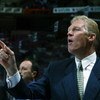 EAST RUTHERFORD, NJ - SEPTEMBER 27:  Assistant coach Jim Schoenfeld of the New York Rangers points from the bench during the NHL preseason game against the New Jersey Devils on September 27, 2002 at the Continental Airlines Arena in East Rutherford, New J
