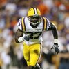 AUBURN, AL - SEPTEMBER 20:  Safety Curtis Taylor #27 of the LSU Tigers drops back into coverage while taking on the Auburn Tigers at Jordan-Hare Stadium on September 20, 2008 in Auburn, Alabama. LSU defeated Auburn 26-21.  (Photo by Doug Benc/Getty Images