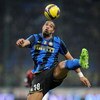 MILAN, ITALY - FEBRUARY 15:  Adriano of Inter Milan controls the ball during the Serie A match between Inter Milan and AC Milan at the Stadio Giuseppe Meazza on February 15, 2009 in Milan, Italy.  (Photo by New Press/Getty Images)