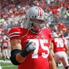 COLUMBUS, OH - SEPTEMBER 06: Alex Boone #75 of the Ohio State Buckeyes warms up before the game against the Ohio Bobcats at Ohio Stadium on September 6, 2008 in Columbus, Ohio.  (Photo by Kevin C. Cox/Getty Images)