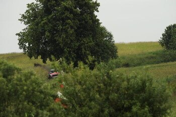 MIKOLAJKI, POLAND - JUNE 27:  Sebastien Loeb of France and Daniel Elena of Monaco compete in their Citroen C 4 Total during the Leg 2 of the WRC Rally of Poland on June 27, 2009 in Mikolajki , Poland.  (Photo by Massimo Bettiol/Getty Images)