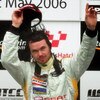LONGFIELD, UNITED KINGDOM - MAY 21:  James Thompson of Great Britain waves to his fans after finishing in 3rd place during race 2 of the FIA World Touring Car Championship on May 21, 2006 at Brands Hatch, England.  (Photo by Bryn Lennon/Getty Images)