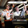 LOUDON, NH - JUNE 28:  Joey Logano, driver of the #20 Home Depot Toyota, celebrates winning the NASCAR Sprint Cup Series LENOX Industrial Tools 301 at New Hampshire Motor Speedway on June 28, 2009 in Loudon, New Hampshire. Logano won the rain shortened ra