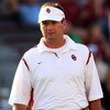 NORMAN, OK - SEPTEMBER 27:  Head coach Bob Stoops of the Oklahoma Sooners before a game against the TCU Horned Frogs at Oklahoma Memorial Stadium on September 27, 2008 in Norman, Oklahoma.  (Photo by Ronald Martinez/Getty Images)