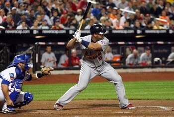NEW YORK - JUNE 22:  Albert Pujols #5 of the St. Louis Cardinals bats against the New York Mets on June 22, 2009 at Citi Field in the Flushing neighborhood of the Queens borough of New York City.  (Photo by Jim McIsaac/Getty Images)