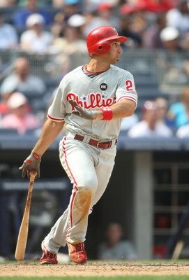 NEW YORK - MAY 24:  Raul Ibanez #29 of the Philadelphia Phillies at bat  against the New York Yankees on May 24, 2009 at Yankee Stadium in the Bronx borough of New York City.  (Photo by Nick Laham/Getty Images)