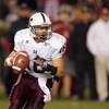 TUSCALOOSA, AL - NOVEMBER 15: Quarterback Tyson Lee #16 of the Mississippi State Bulldogs looks to pass the ball during the game against the Alabama Crimson Tide at Bryant-Denny Stadium on November 15, 2008 in Tuscaloosa, Alabama.  (Photo by Kevin C. Cox/