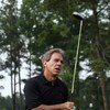 BIRMINGHAM, AL - MAY 14: Alabama coach Nick Saban watches his drive from the first tee during the Thursday Pro-AM of the Regions Charity Classic at the Robert Trent Jones Golf Trail at Ross Bridge on May 14, 2009  in Birmingham, Alabama. (Photo by Dave Ma