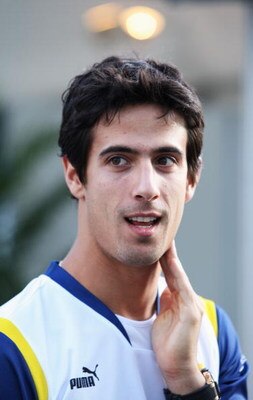 SHIZUOKA, JAPAN - OCTOBER 09:  Renault F1 test driver Lucas Di Grassi of Brazil is seen in the paddock during previews to the Japanese Formula One Grand Prix at the Fuji Speedway on October 9, 2008 in Shizuoka, Japan.  (Photo by Mark Thompson/Getty Images