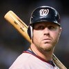 PHOENIX - MAY 08:  Adam Dunn #44 of the Washington Nationals waits to bat on deck during the game against the Arizona Diamondbacks at Chase Field on May 8, 2009 in Phoenix, Arizona.  (Photo by Christian Petersen/Getty Images)
