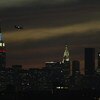 FLUSHING, NY - AUGUST 30:  A view of the city skyline taken at dusk during the US Open August 30, 2002 at the USTA National Tennis Center in Flushing Meadows Corona Park in Flushing, New York.  (Photo by Ronald Martinez/Getty Images)