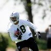 ALAMEDA, CA - MAY 08:  Louis Murphy #18 of the Oakland Raiders runs with the ball during the Raiders minicamp at the team's permanent training facility on May 8, 2009 in Alameda, California.  (Photo by Ezra Shaw/Getty Images)