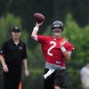 FLOWERY BRANCH, GA - MAY 9: Quarterback Matt Ryan #2 of the Atlanta Falcons attempts a pass during minicamp at the Falcons Complex on May 9, 2009 in Flowery Branch, Georgia. (Paul Abell/Getty Images)