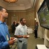 LOS ANGELES, CA - MAY 16: Pittsburgh Steelers wide receiver Limas Sweed and Chicago Bears wide receiver Earl Bennett attend the EA SPORTS Rookie Madden Bowl at the Loews Santa Monica Beach Hotel as part of the NFL PLAYERS Rookie Premiere on May 16, 2008 i