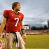 ATHENS, GA - OCTOBER 11:  Quarterback Matthew Stafford #7 of the Georgia Bulldogs looks on during the game against the Tennessee Volunteers at Sanford Stadium on October 11, 2008 in Athens, Georgia.  (Photo by Kevin C. Cox/Getty Images)