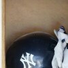 TAMPA, FL - MARCH 6:  New York Yankees batting helmet and gloves during the Spring Training game against the Toronto Blue Jays on March 6, 2004 at Legends Field in Tampa, Florida. The Yankees won 14-5. (Photo by Eliot J. Schechter/Getty Images)