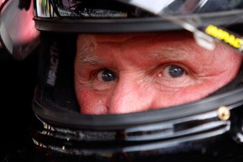 BRISTOL, TN - MARCH 21:  NASCAR legend Cale Yarborough sits in his car prior to the start of the NASCAR Legends UARA Race at Bristol Motor Speedway on March 21, 2009 in Bristol, Tennessee.  (Photo by Chris Graythen/Getty Images)