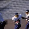8 Sep 2001:   Chester Taylor #19 of the Toledo Rockets running with the ball during the game against the Temple Owls at Franklin Field in Philadelphia, Pennsylvania. The Rockets defeated the Owls 33-7.Mandatory Credit: Eliot Schechter  /Allsport