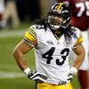 TAMPA, FL - FEBRUARY 01:  Safety Troy Polamalu #43 of the Pittsburgh Steelers looks on against the Arizona Cardinals during Super Bowl XLIII on February 1, 2009 at Raymond James Stadium in Tampa, Florida.  (Photo by Kevin C. Cox/Getty Images)
