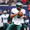 EAST RUTHERFORD, NJ - DECEMBER 07:  Donovan McNabb #5 of the Philadelphia Eagles looks to pass against the New York Giants during their game on December 7, 2008 at Giants Stadium in East Rutherford, New Jersey.  (Photo by Al Bello/Getty Images)