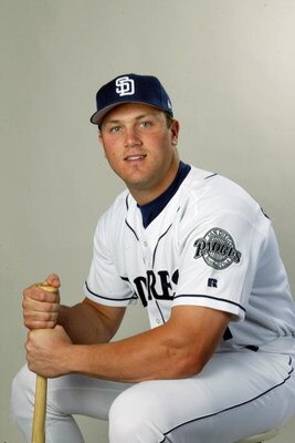 26 FEB 2002: Sean Burroughs of the San Diego Padres poses for a photo during Team Photo Day at the Padres Training Facility in Peoria, Az. Digital Photo. Photo by Tom Hauck/Getty Images.