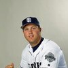 26 FEB 2002: Sean Burroughs of the San Diego Padres poses for a photo during Team Photo Day at the Padres Training Facility in Peoria, Az. Digital Photo. Photo by Tom Hauck/Getty Images.