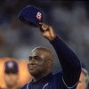 7 Oct 2001:  Right fielder Tony Gwynn #19 of the San Diego Padres acknowledges the crowd during the Major League Baseball game against the Colorado Rockies at Qualcomm Stadium in San Diego, California.  The Rockies defeated the Padres 14-5.  Mandatory Cre