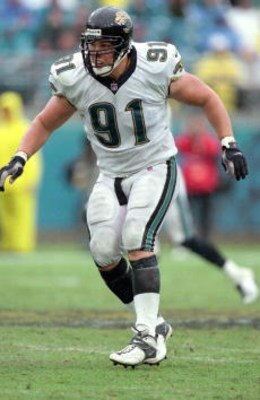 17 Sep 2000:  Seth Payne #91 of the Cincinnati Bengals is ready on the field during the game against the Jacksonville Jaguars at the Alltel Stadium in Jacksonville, Florida.  The Jaguars defeated the Bengals 13-0.Mandatory Credit: Scott Halleran  /Allspor
