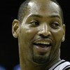 SAN ANTONIO - MAY 20:  Robert Horry #5 of the San Antonio Spurs smiles against the Utah Jazz in Game One of the Western Conference Finals during the 2007 NBA Playoffs at AT&T Center on May 20, 2007 in San Antonio, Texas. NOTE TO USER: User expressly ackno