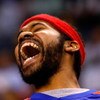 BOSTON - MAY 28:  Rasheed Wallace #36 of the Detroit Pistons laughs during warm ups before taking on the Boston Celtics during Game Five of the Eastern Conference finals during the 2008 NBA Playoffs at TD Banknorth Garden on May 28, 2008 in Boston, Massac